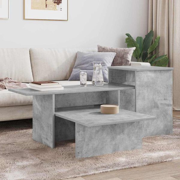 vidaXL Mesa Consola Gris Concreto 91,5 x 35 x 38,5 cm