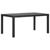 vidaXL Mesa de jard&iacute;n PP gris antracita 150x90x72 cm