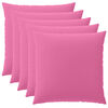 vidaXL Funda de almohada 6 pcs HEERLEN Rosa 65 x 65 cm Poli&eacute;ster
