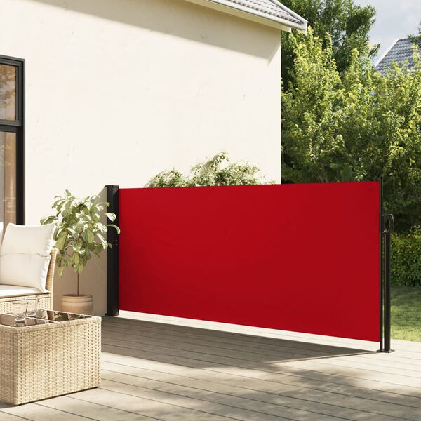 vidaXL Toldo lateral retr&aacute;ctil rojo 100x300 cm
