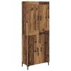 vidaXL Aparador alto 2 uds. Madera envejecida 69,5 x 34 x 180 cm