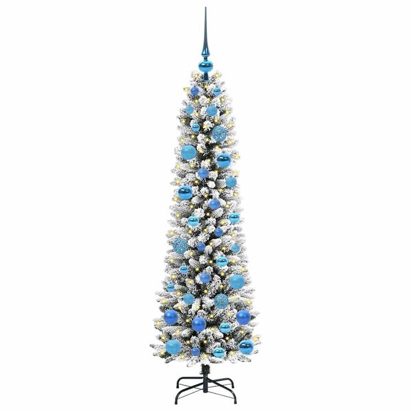 vidaXL Árbol de Navidad artificial 150 cm PVC, Metal y Plástico