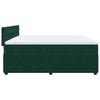 vidaXL Cama box spring con colch&oacute;n terciopelo verde oscuro 180x200 cm
