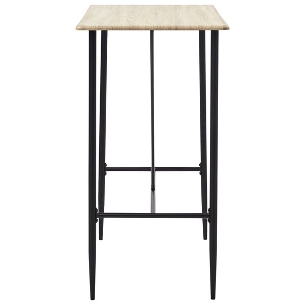 vidaXL Juego de mesa alta y taburetes 5 piezas tela amarillo