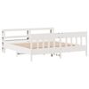 vidaXL Cama sin colch&oacute;n madera maciza de pino blanca 180x200 cm