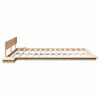 vidaXL Estructura de cama Marr&oacute;n 180 x 200 cm Madera