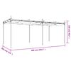 vidaXL P&eacute;rgola con cubierta retr&aacute;ctil gris antracita 589x292x230 cm