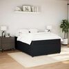 vidaXL Cama box spring con colchón terciopelo negro 140x200 cm