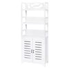 vidaXL Armario de ba&ntilde;o Albuquerque madera blanco 46x24x117,5 cm