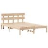 vidaXL Estructura de cama Marrón 140 x 200 cm Madera maciza de Pino