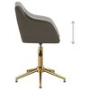 vidaXL Sillas de comedor giratorias 2 unidades terciopelo gris oscuro