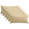 vidaXL Funda de almohada 6 pcs HEERLEN Beige 40 x 70 cm Poli&eacute;ster