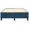 vidaXL Estructura de cama con somier terciopelo azul oscuro 120x200cm
