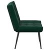 vidaXL Sill&oacute;n de relax terciopelo verde oscuro 64x74x84 cm