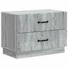 vidaXL Armario de Noche con caj&oacute;n Gris Sonoma 62 x 34,5 x 44,5 cm