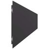 vidaXL Bordes para césped 10 uds acero laminado frío negro 15x103 cm