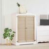 vidaXL Puerta de Armario 2 pcs Natural 140.5 x 2.1 x 49.5 cm