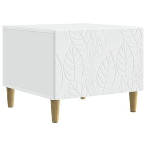 vidaXL Mesa de centro Blanco 50 x 49 x 40 cm Madera de ingenier&iacute;a