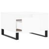 vidaXL Mesa de centro madera contrachapada blanco 55x55x36,5 cm