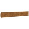 vidaXL Bordes de c&eacute;sped acero corten flexible 50 piezas 15x103 cm
