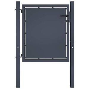 vidaXL Puerta de jard&iacute;n de acero 100 x 75 cm antracita