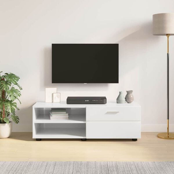 vidaXL Armario de Madera con caj&oacute;n brillante 100,5 x 39 x 30 cm