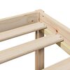 vidaXL Cama con estantería sin colchón madera maciza de pino 90x200 cm