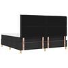 vidaXL Cama tipo Box Spring con colch&oacute;n Negro 200 x 200 cm tela