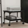 vidaXL Soporte para Impresora Roble Negro 50 x 40 x 38 cm