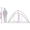 vidaXL Tienda de campaña iglú 4 personas tela opaca impermeable blanco