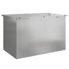 vidaXL Caja de Almacenamiento Exterior Plateado 80 x 50,5 x 50 cm