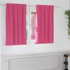 vidaXL Cortinas Opacas con Anillas 2 pcs Rosa Brillante 140 x 140 cm