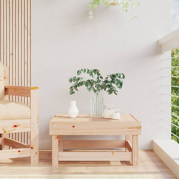 vidaXL Taburete de jard&iacute;n madera maciza de pino