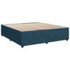 vidaXL Cama box spring con colch&oacute;n terciopelo azul 180x200 cm