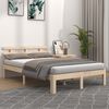 vidaXL Estructura de cama sin colchón madera maciza 120x200 cm