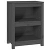 vidaXL Estanter&iacute;a madera maciza de pino gris 50x35x68 cm