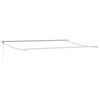 vidaXL Toldo retr&aacute;ctil aluminio y tela gris antracita y blanco 4,5x3 m