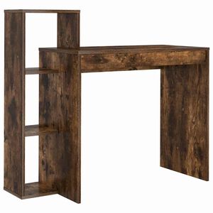 vidaXL Escritorio Roble ahumado Madera de ingenier&iacute;a 100 x 40 x 90 cm