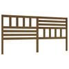 vidaXL Cabecero de cama madera maciza de pino marr&oacute;n miel 206x4x100 cm