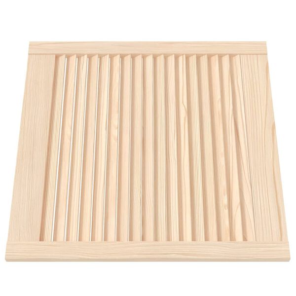 vidaXL Puertas de armario de lamas 4 uds madera de pino 61,5x59,4 cm