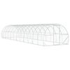 vidaXL Gallinero Plateado 1200 x 300 x 200 cm Acero Galvanizado