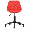 vidaXL Silla de oficina giratoria de cuero sint&eacute;tico rojo y blanco