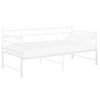 vidaXL Sof&aacute; cama extra&iacute;ble sin colch&oacute;n metal blanco 90x200cm