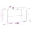 vidaXL Jardinera arriate acero galvanizado antracita 175x100x68cm
