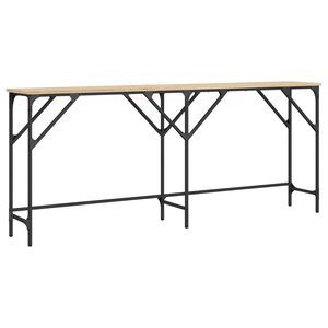 vidaXL Mesa consola madera de ingenier&iacute;a roble Sonoma 180x29x75 cm