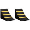 vidaXL Calzos para ruedas 2 piezas goma 29x16x19 cm