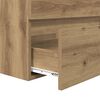 vidaXL Juego de muebles de baño con cajón 2 pcs Roble Artesano y