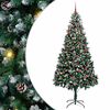 vidaXL &Aacute;rbol de Navidad artificial Verde 210 cm PVC y Acero y Pl&aacute;stico