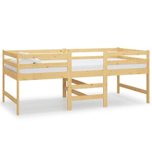 vidaXL Estructura de cama sin colch&oacute;n madera maciza de pino 90x200 cm