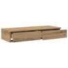 vidaXL Cajones de cama con caj&oacute;n Roble artesanal 75 x 36,5 x 16,5 cm